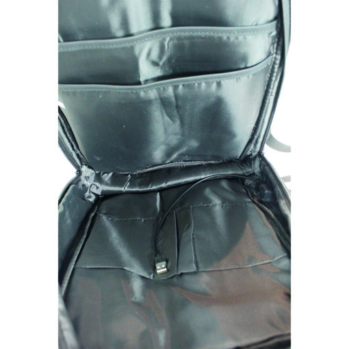 Mochila Antirrobo Para Notebook Con Cable Usb Impermeable A Liso 2204 - Imagen 9