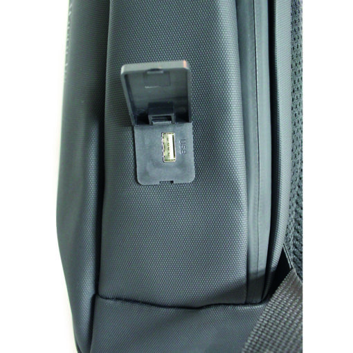 Mochila Antirrobo Para Notebook Con Cable Usb Impermeable A Liso 2204 - Imagen 8